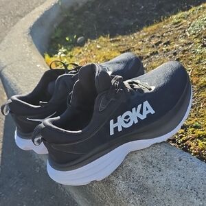 Hoka Men's Black Athletic Shoes 9 Wide